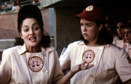Rosie O'Donnell and Madonna in 'A League of Their Own'