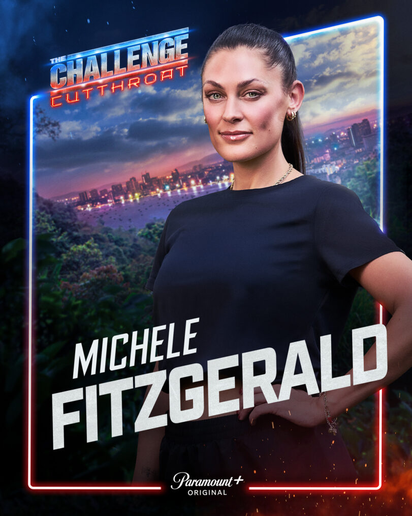 Key Art for The Challenge, Season 42, featuring Michele Fitzgerald, streaming on Paramount+ 2026. Photo credit: Jonne Roriz/Paramount+