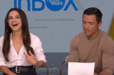 Mila Kunis and Mark Consuelos on the July 29, 2026, episode of 'Live With Kelly and Mark.'