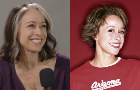 Paige Davis on the July 11, 2026, episode of the 'Revealed: Trading Stories with Paige and Butz' podcast; Paige Davis on 'Trading Spaces,' 2001.