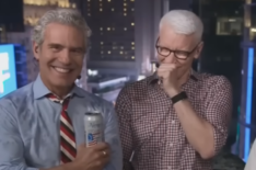 Andy Cohen & Anderson Cooper in Stitches Over Cheri Oteri as Barbara Walters on CNN