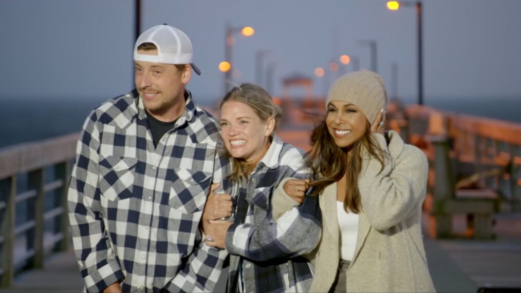 Sean Kilgore, Sam Kilgore, and Taniya Nayak, 'Battle on the Beach' Season 4, Episode 7, HGTV, 2024.