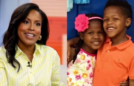 Sheinelle Jones on the September 9, 2024, episode of NBC's 'Today'; Sheinelle Jones' twins Clara and Uche, Instagram, July 10, 2026.