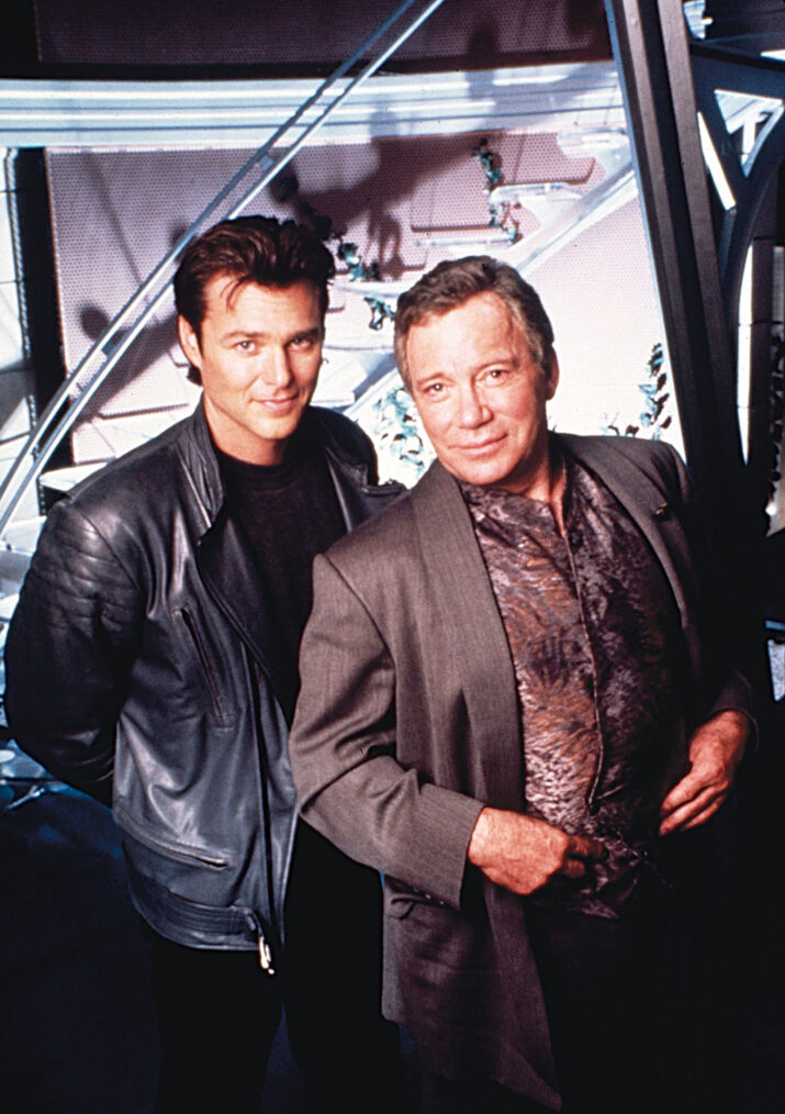 TEKWAR, from left, Greg Evigan, William Shatner, 1994-96.