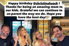 Christopher Larocca, Christina Haack, Heather Rae El Moussa, and Tarek El Moussa via Tarek El Moussa's Instagram Story, July 9, 2026.
