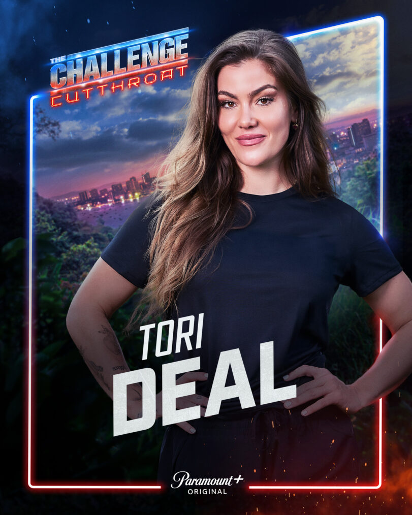 Key Art for The Challenge, Season 42, featuring Tori Deal, streaming on Paramount+ 2026. Photo credit: Jonne Roriz/Paramount+