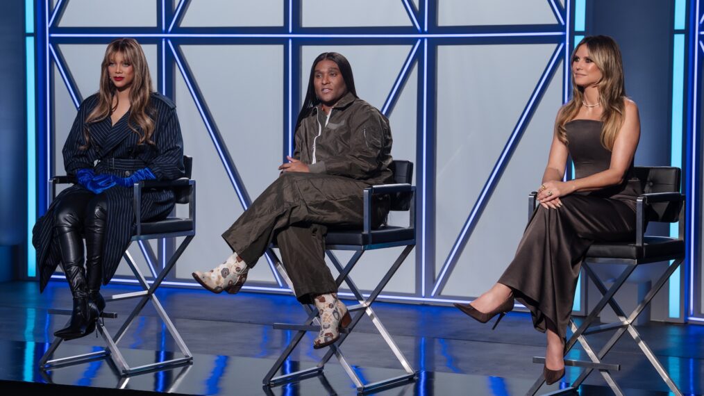 Tyra Banks, Law Roach, and Heidi Klum, 'Project Runaway' Season 22, Episode 4, Freeform, premieres July 30, 2026.