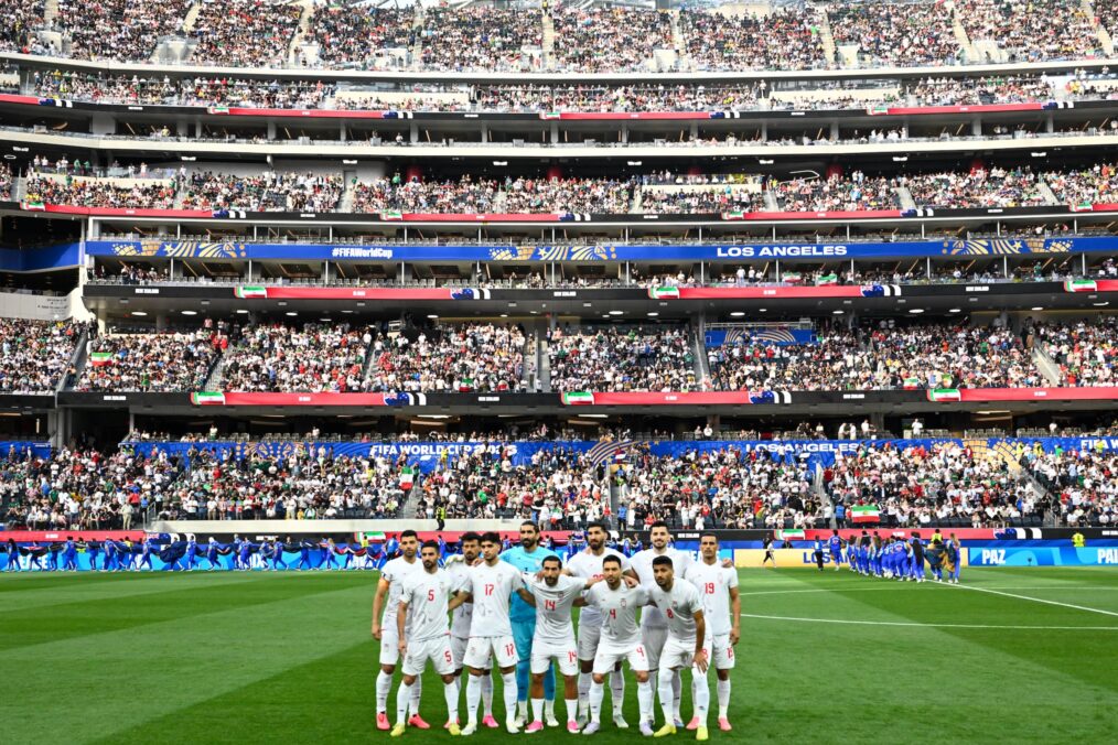 LOS ANGELES, CALIFORNIA - JUNE 15: IR Iran during the FIFA World Cup 2026 Group G match between IR Iran and New Zealand at Los Angeles Stadium on June 15, 2026 in Los Angeles, California. (Photo by Shaun Clark/ISI Photos/ISI Photos via Getty Images