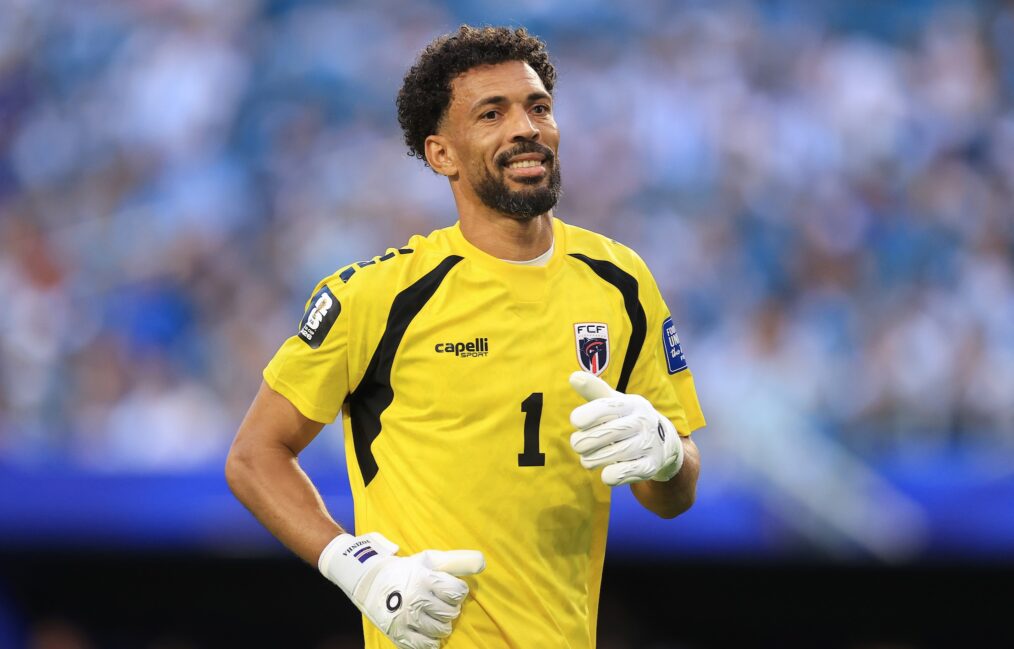 MIAMI GARDENS, FLORIDA - JULY 3: Cape Verde goalkeeper Vozinha looks on during the FIFA World Cup 2026 Round Of 32 match between Argentina and Cabo Verde at Miami Stadium on July 3, 2026 in Miami Gardens, Florida. (Photo by Simon Stacpoole/Offside/Offside via Getty Images)