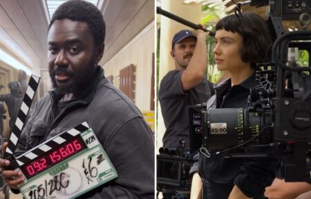 Babou Ceesay and Sydney Chandler behind the scenes of 'Alien: Earth' Season 2