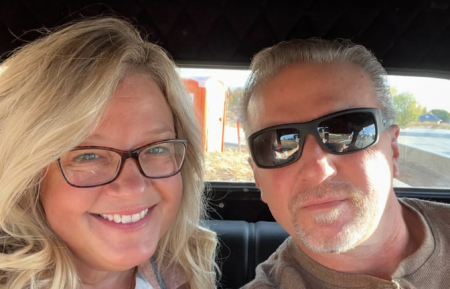 Angela Murray and her husband