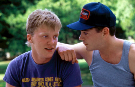 JOHNNY BE GOOD, Anthony Michael Hall, Robert Downey Jr., 1988.