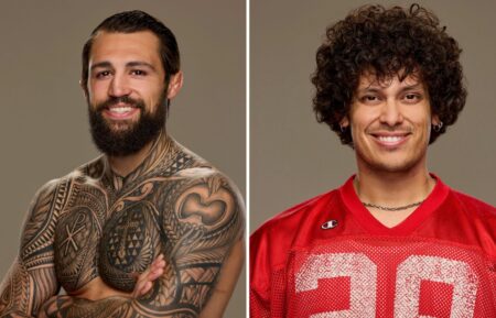 "Big Brother" Season 28 Houseguests (from left) Kamu Kirk and Jason De Puy