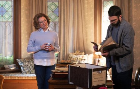 Donna Murphy as Dr. Muriel Landon, Zachary Quinto as Dr. Oliver Wolf — 'Brilliant Minds' Series Finale "The Way Home"