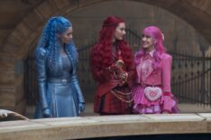 Malia Baker, Kylie Cantrall, and Liamani Segura in 'Descendants: Wicked Wonderland'