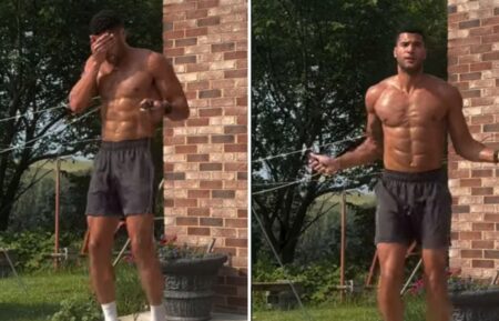 "The Price Is Right" model Devin Goda jump roping in an Instagram video