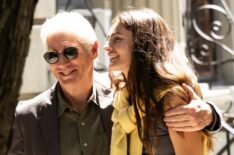 Richard Gere and Diana Silvers are seen on the set of 'Asymmetry' on July 13, 2026 in New York City.
