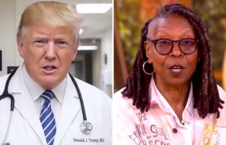 Donald Trump and Whoopi Goldberg