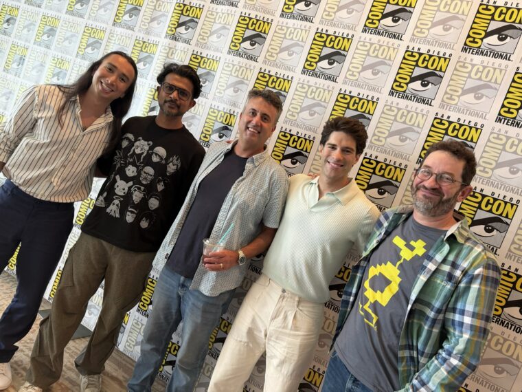 Roman Zaragoza, Utkarsh Ambudkar, Joe Port, Asher Grodman, and Joe Wiseman for 'Ghosts' at SDCC 2026