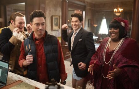 Brandon Scott Jones, Ben Feldman, Asher Grodman, and Danielle Pinnock in 'Ghosts'