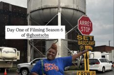 Danielle Pinnock behind the scenes of 'Ghosts' Season 6