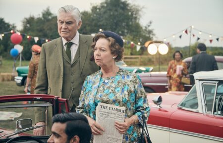 Nick Brimble as Jack Chapman, Tessa Peake-Jones as Mrs. Chapman in Grantchester