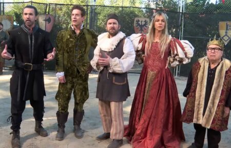 Rob Mac, Glenn Howerton, Charlie Day, Kaitlin Olson, and Danny DeVito for 'It's Always Sunny in Philadelphia' Season 18