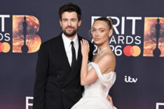 Jack Whitehall and Roxy Horner attend The BRIT Awards 2026 at Co-op Live on February 28, 2026 in Manchester, England