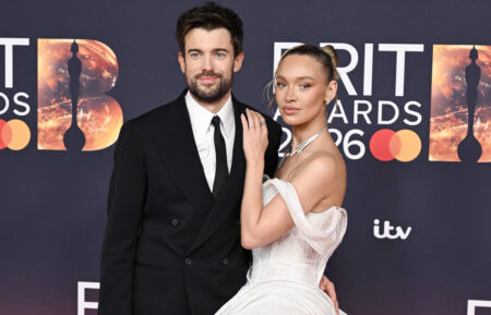 Jack Whitehall and Roxy Horner attend The BRIT Awards 2026 at Co-op Live on February 28, 2026 in Manchester, England