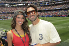 Kelsey Anderson and Joey Graziadei at the 2026 World Cup