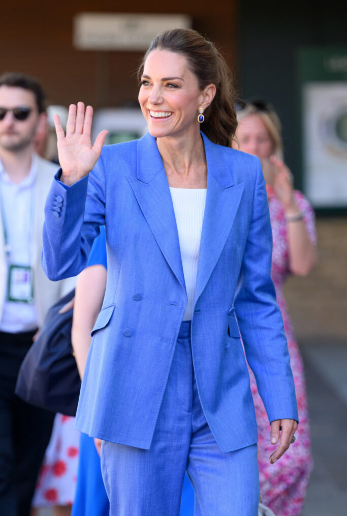 Catherine, Princess of Wales attends day four of the 2026 Wimbledon Tennis Championships at All England Lawn Tennis and Croquet Club on July 02, 2026