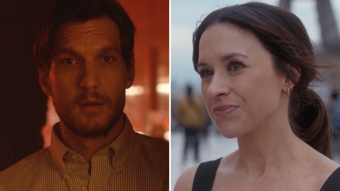 Scott Michael Foster and Lacey Chabert in 'Paris Is Always a Good Idea'
