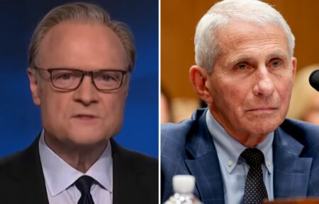 Lawrence O'Donnell and Anthony Fauci