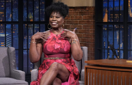 Comedian Leslie Jones during an interview with host Seth Meyers on July 21, 2026