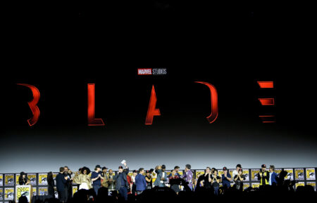 SAN DIEGO, CALIFORNIA - JULY 20: The Marvel Cinematic Universe Phase Four is announced with cast members during the Marvel Studios Panel during 2019 Comic-Con International at San Diego Convention Center on July 20, 2019 in San Diego, California. (Photo by Kevin Winter/Getty Images)