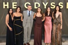 Luciana Damon (2-L), Matt Damon (C-L) and guests attend 'The Odyssey' London Premiere at Odeon Luxe Leicester Square on July 06, 2026 in London, England.