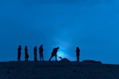 Outer Banks burying scene