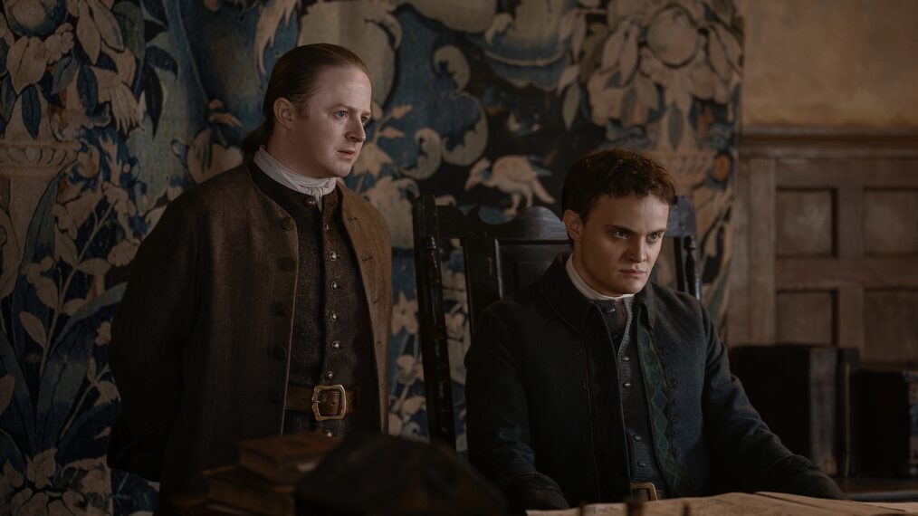 Conor MacNeill and Seamus McLean Ross in 'Outlander: Blood of My Blood' Season 2