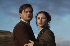 Jeremy Irvine and Hermione Corfield in 'Outlander: Blood of My Blood' Season 2