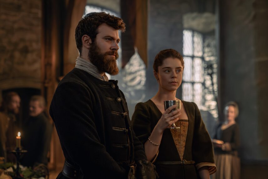 Sam Retford and Bobby Rainsbury in 'Outlander: Blood of My Blood' Season 2