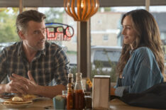 Josh Duhamel as Staten and Minka Kelly as Quinn in Episode 203 of Ransom Canyon Season 2.
