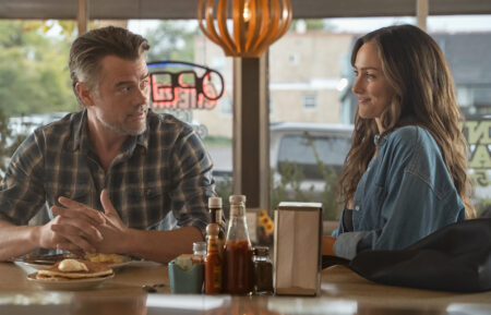 Josh Duhamel as Staten and Minka Kelly as Quinn in Episode 203 of Ransom Canyon Season 2.