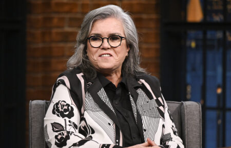 Comedian & actress Rosie O'Donnell during an interview with Seth Meyers on July 23, 2026