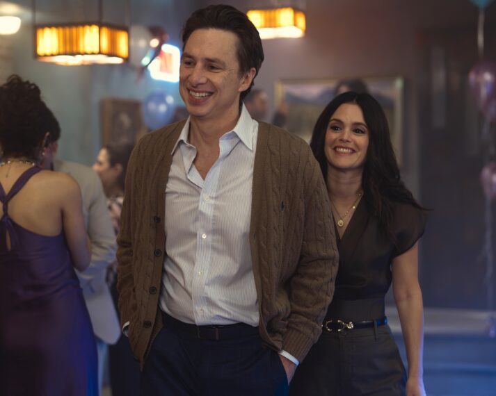 Zach Braff and Rachel Bilson in 'Scrubs'