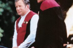 William Shatner and Patrick Stewart in 'Star Trek: Generations'