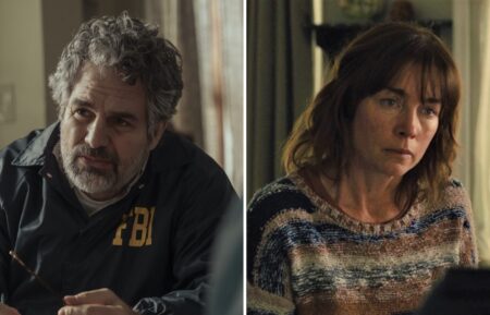 Mark Ruffalo in 'Task'; Julianne Nicholson in 'Mare of Easttown'