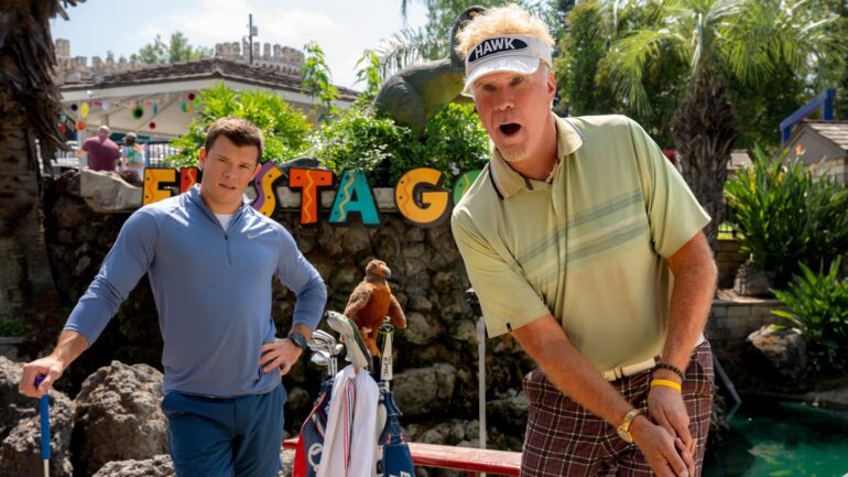 Jimmy Tatro as Lance and Will Ferrell as Lonnie — 'The Hawk'