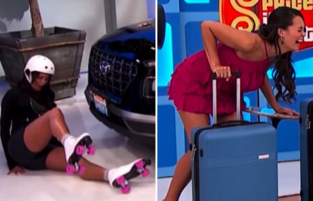 "The Price Is Right" model Alexis Gaube showing off funny moments from Season 54