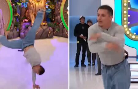 A "The Price Is Right" contestant breakdancing after winning $100,000 on June 15, 2026