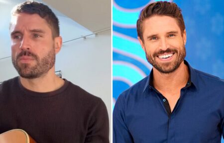 (left) James O'Halloran playing guitar on his Instagram story on June 30 (right) James OХHalloran, Model on the #1-rated daytime series and the longest-running game show in television history, THE PRICE IS RIGHT, scheduled to air weekdays